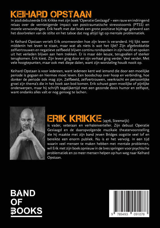 Keihard opstaan achterkant
