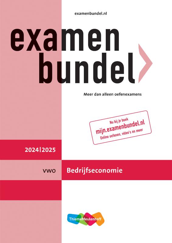 Examenbundel / vwo bedrijfseconomie 2024/2025