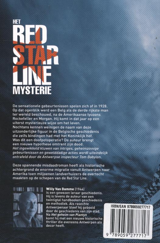 Het Red Star Line mysterie achterkant