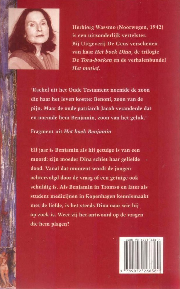 Het boek Benjamin achterkant