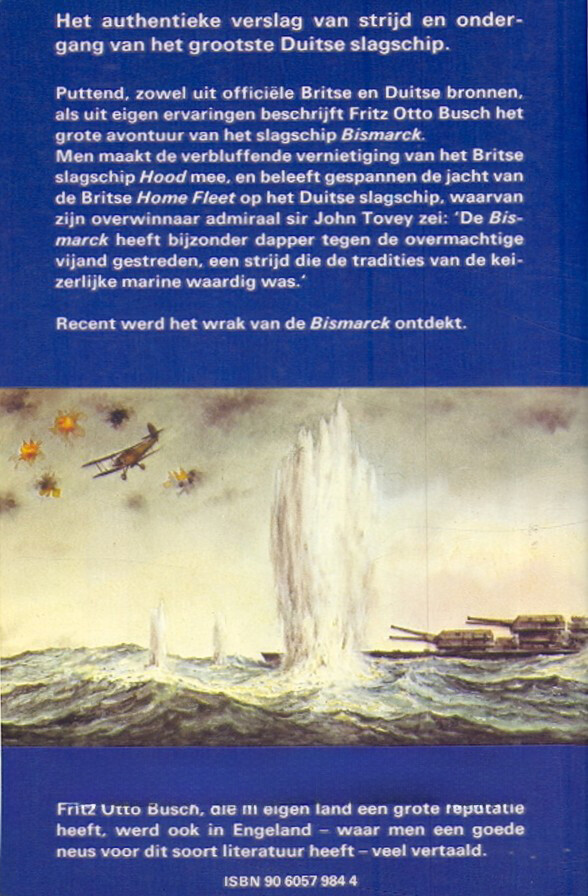 VERNIETIGING VAN DE BISMARCK achterkant