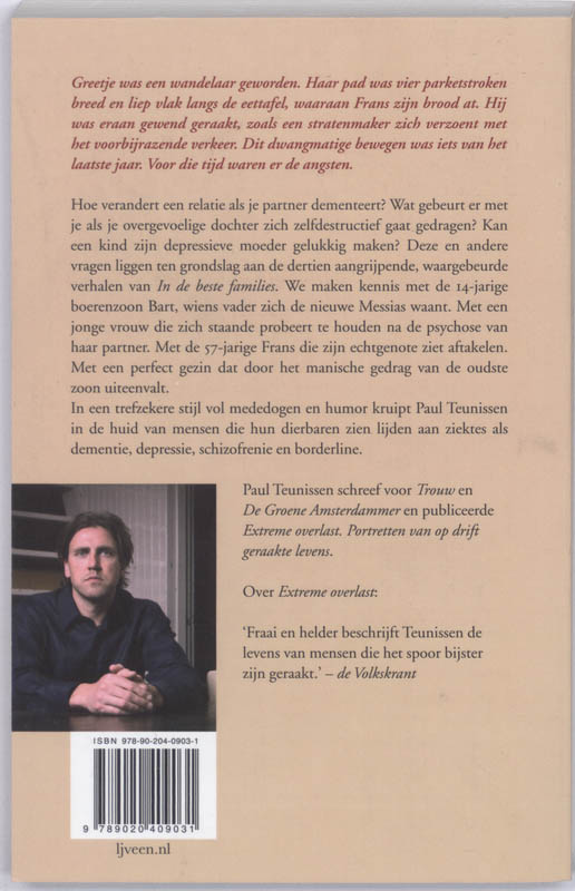 In de beste families In de beste families achterkant