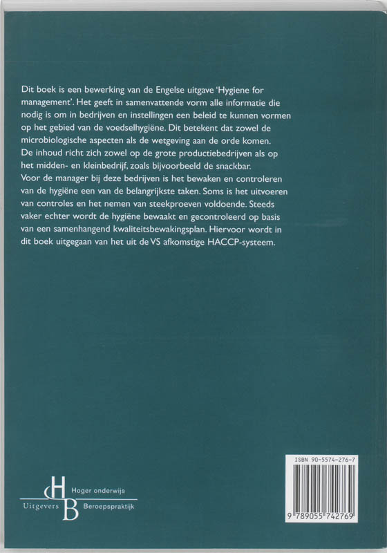Hygiëne voor management achterkant
