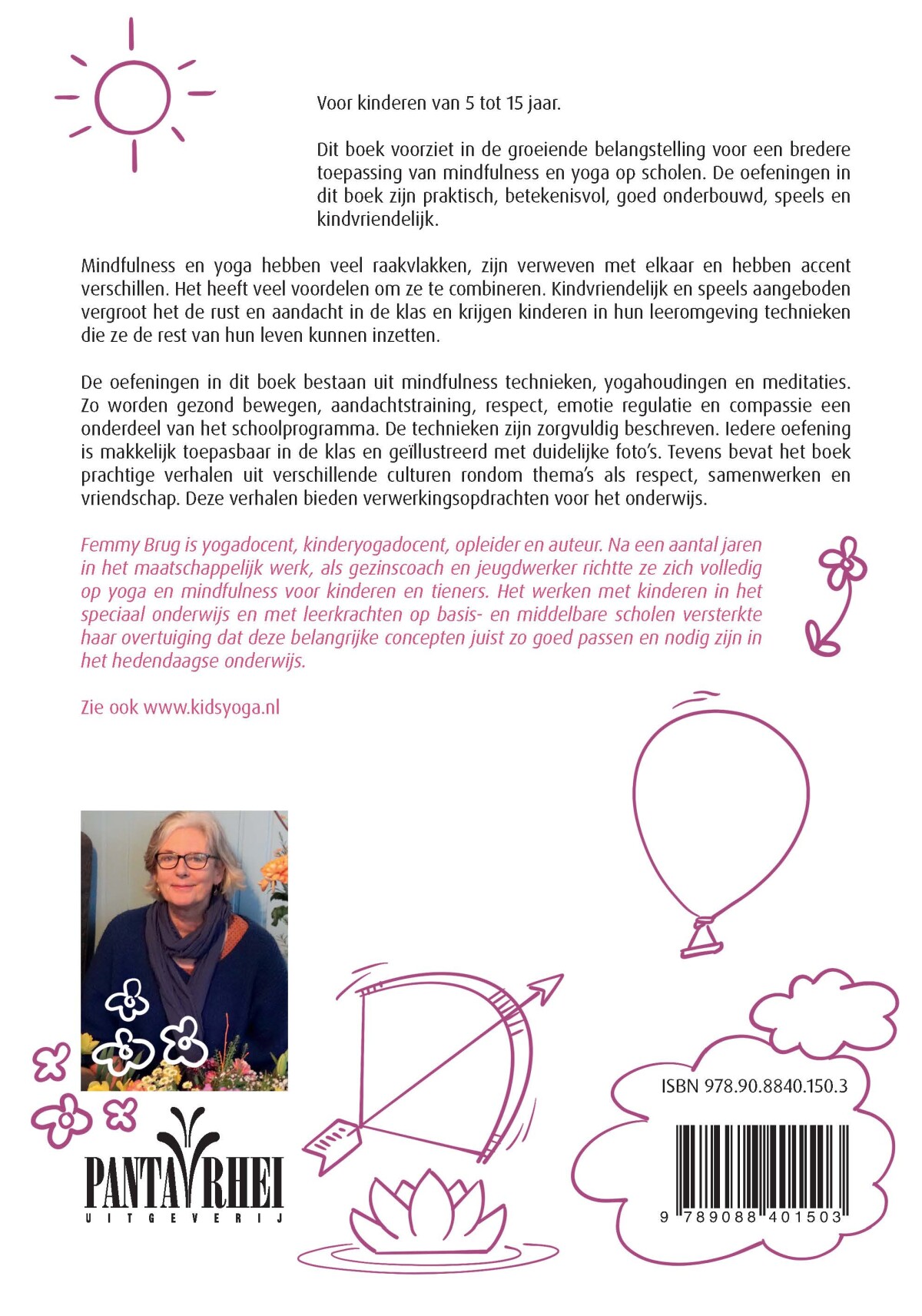 Mindfulness en yoga in de klas achterkant