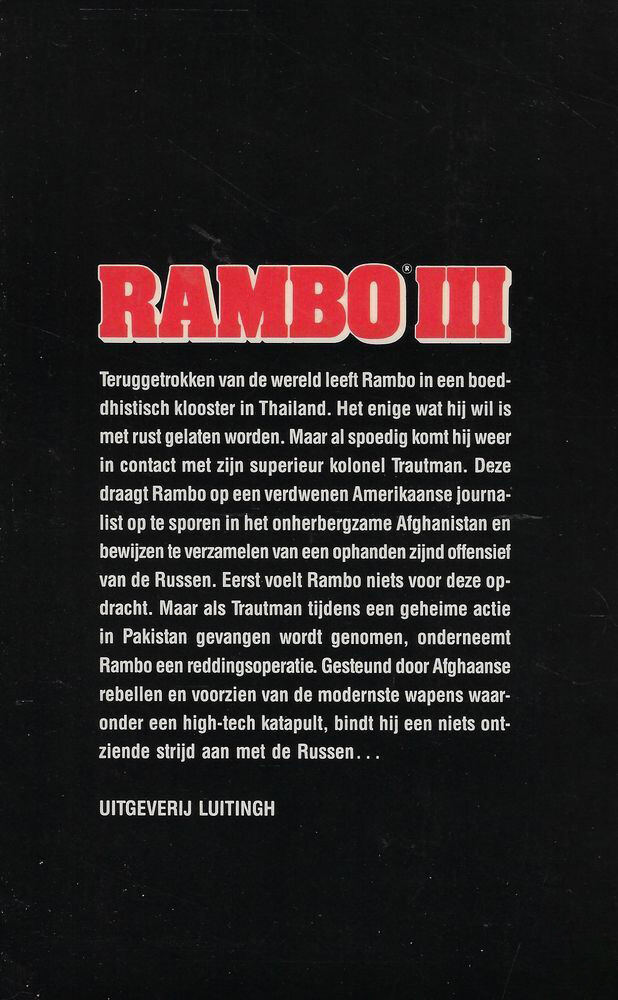 RAMBO III achterkant