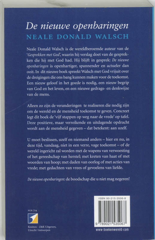 De nieuwe openbaringen De nieuwe openbaringen achterkant