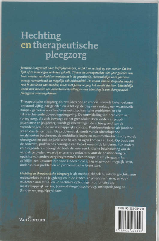 Hechting en therapeutische pleegzorg achterkant