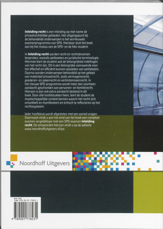 Inleiding recht achterkant