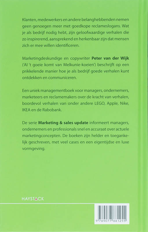 Corporate storytelling / Marketing en sales update achterkant