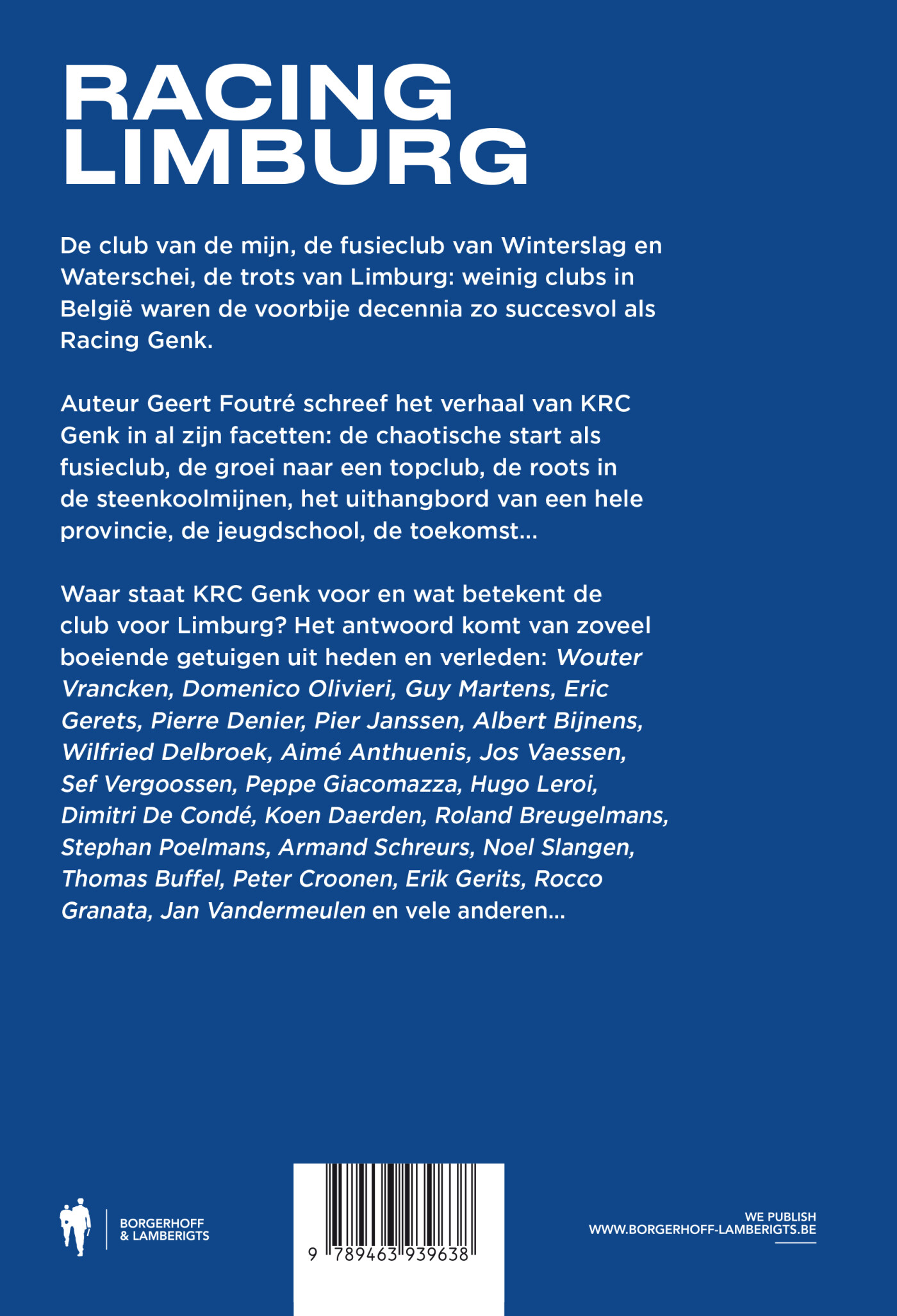 Racing Limburg achterkant