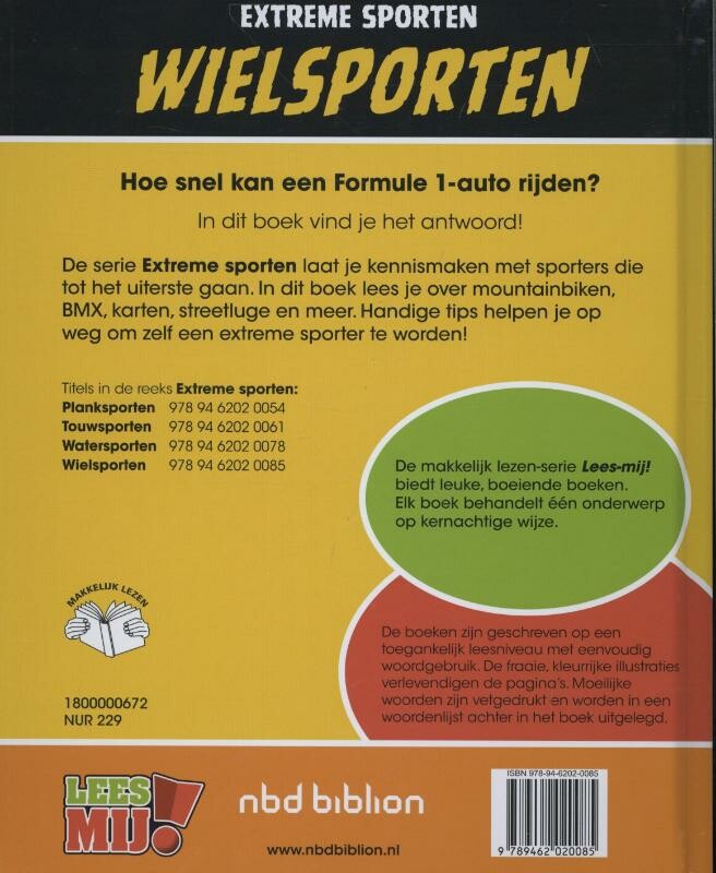 Wielsporten / Extreme sporten achterkant