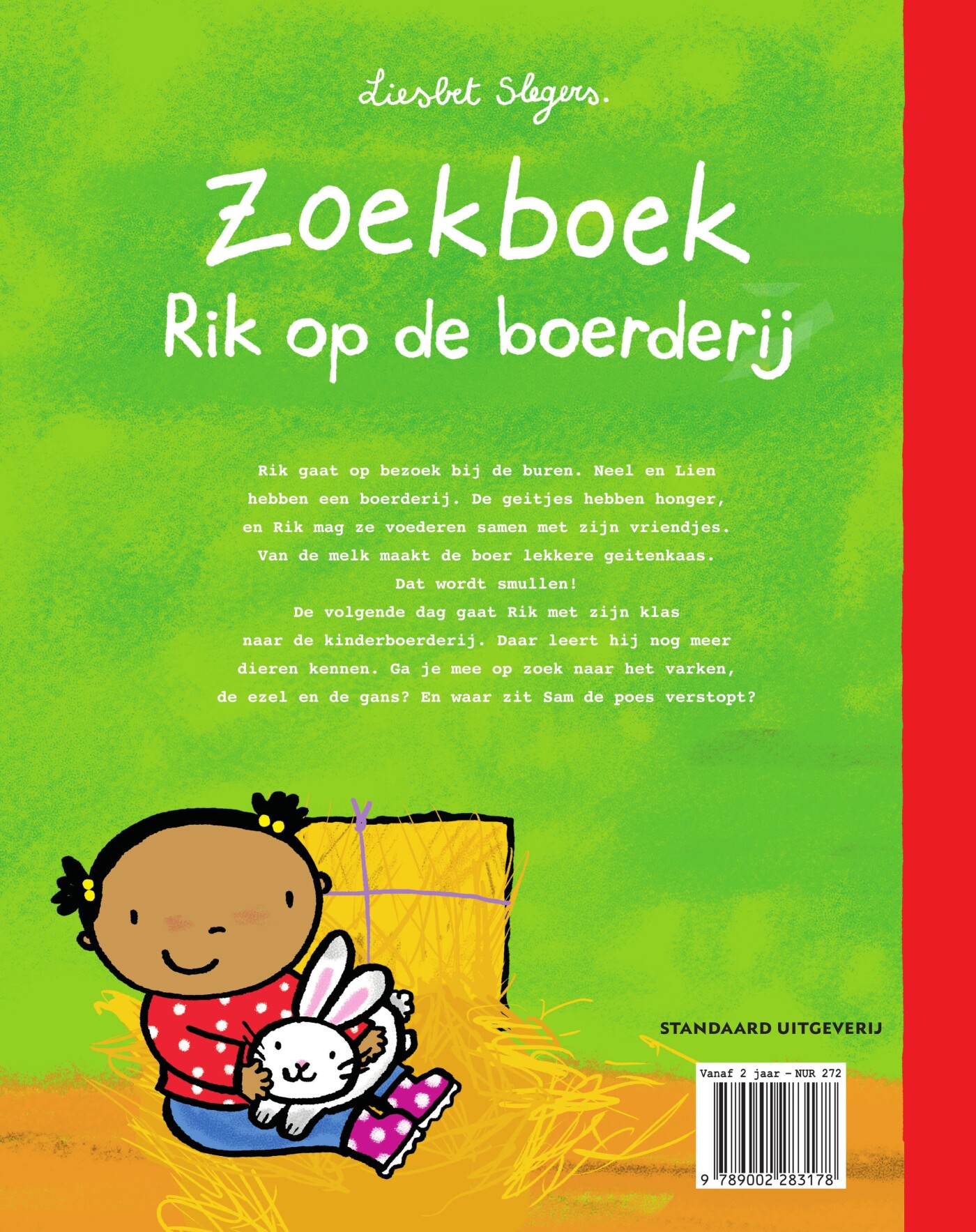 Zoekboek Rik op de boerderij / Rik / 1 achterkant