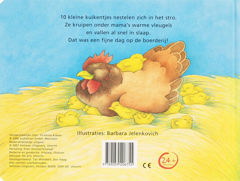 10 Kleine Kuikentjes achterkant