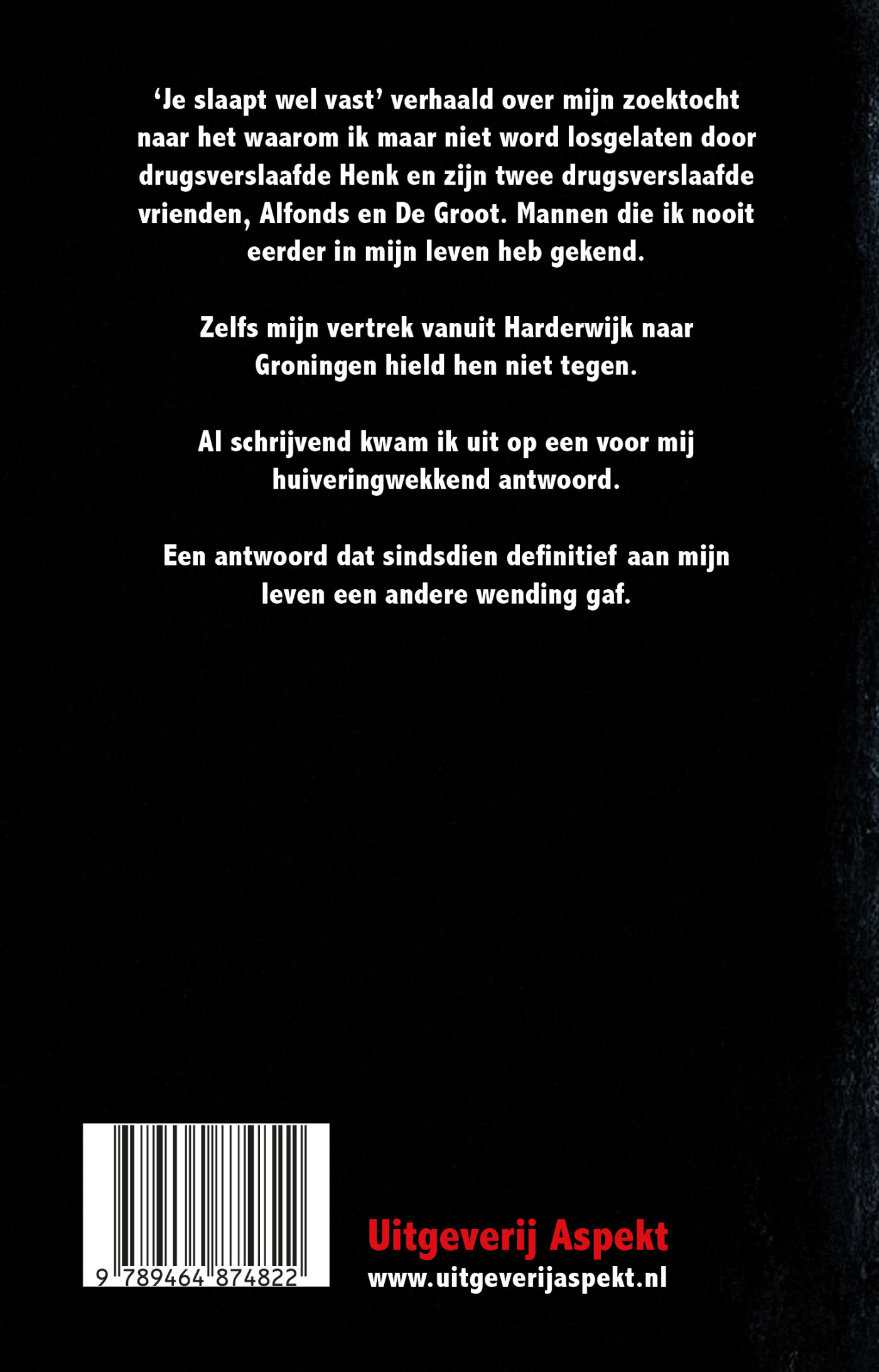 Je slaapt wel vast achterkant