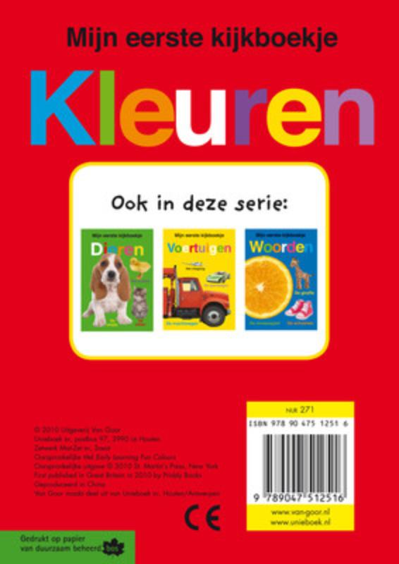 Kleuren / Mijn eerste kijkboek achterkant