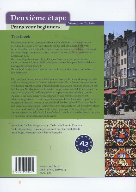 Deuxième étape / Tekstboek achterkant