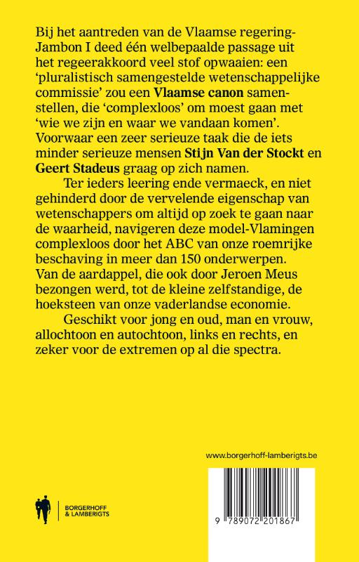 De Vlaamse canon achterkant