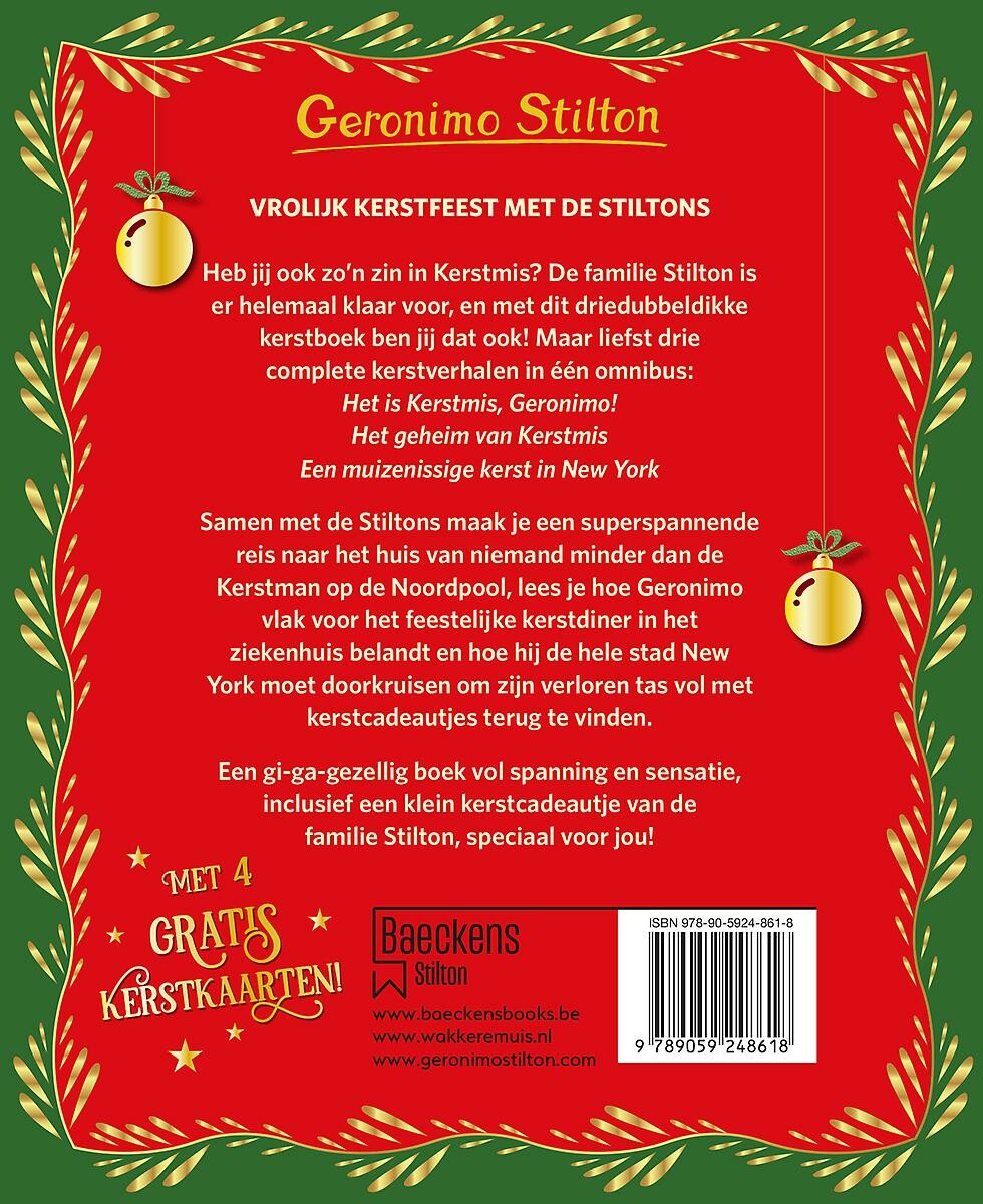 Vrolijk kerstfeest met de Stiltons / Geronimo Stilton-reeks achterkant