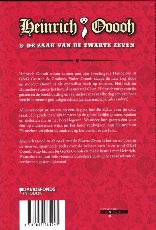 Heinrich Oooh En De Zaak Van De Zwarte Zeven achterkant