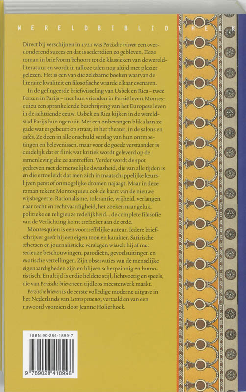 Perzische brieven achterkant
