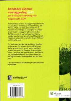 Handboek externe verslaggeving  2012 achterkant