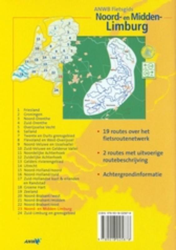 Noord- en Midden-Limburg / ANWB fietsgids / 23 achterkant
