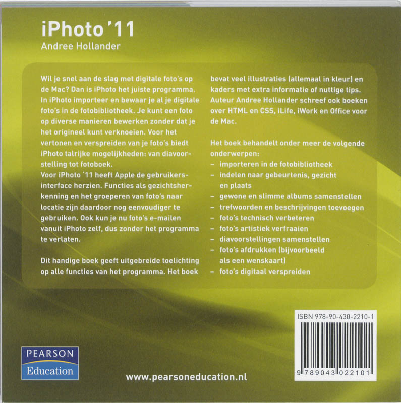 Mac  -   iPhoto '11 achterkant