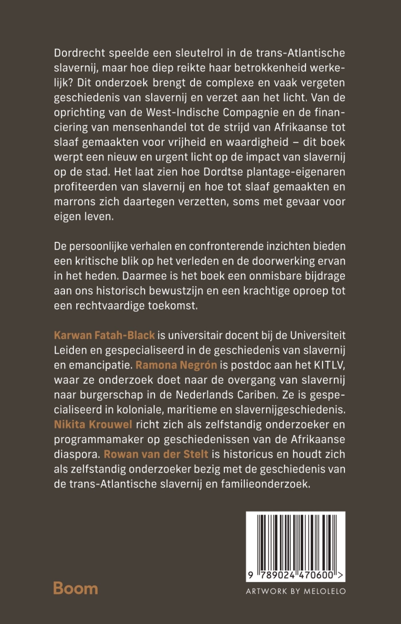 Dordrecht, slavernij en autonomie van 1572 tot nu achterkant