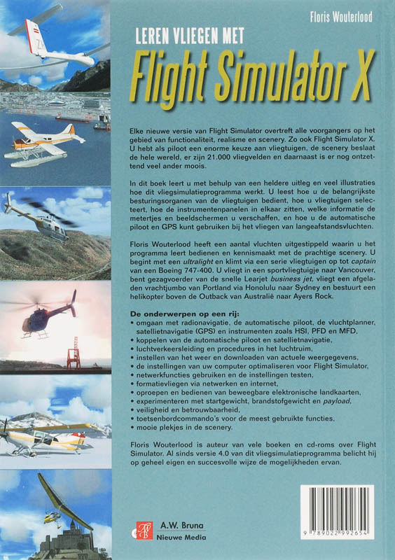 Leren vliegen met Flight Simulator X achterkant