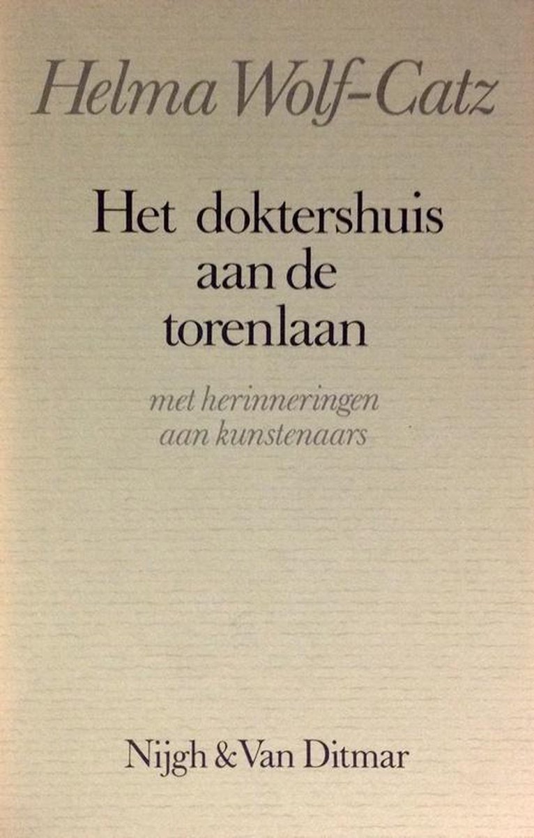 Doktershuis aan de torenlaan