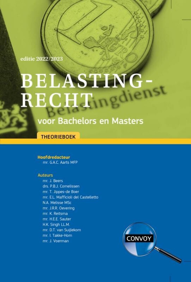 2022-2023 / Belastingrecht voor Bachelors en Masters / Theorieboek