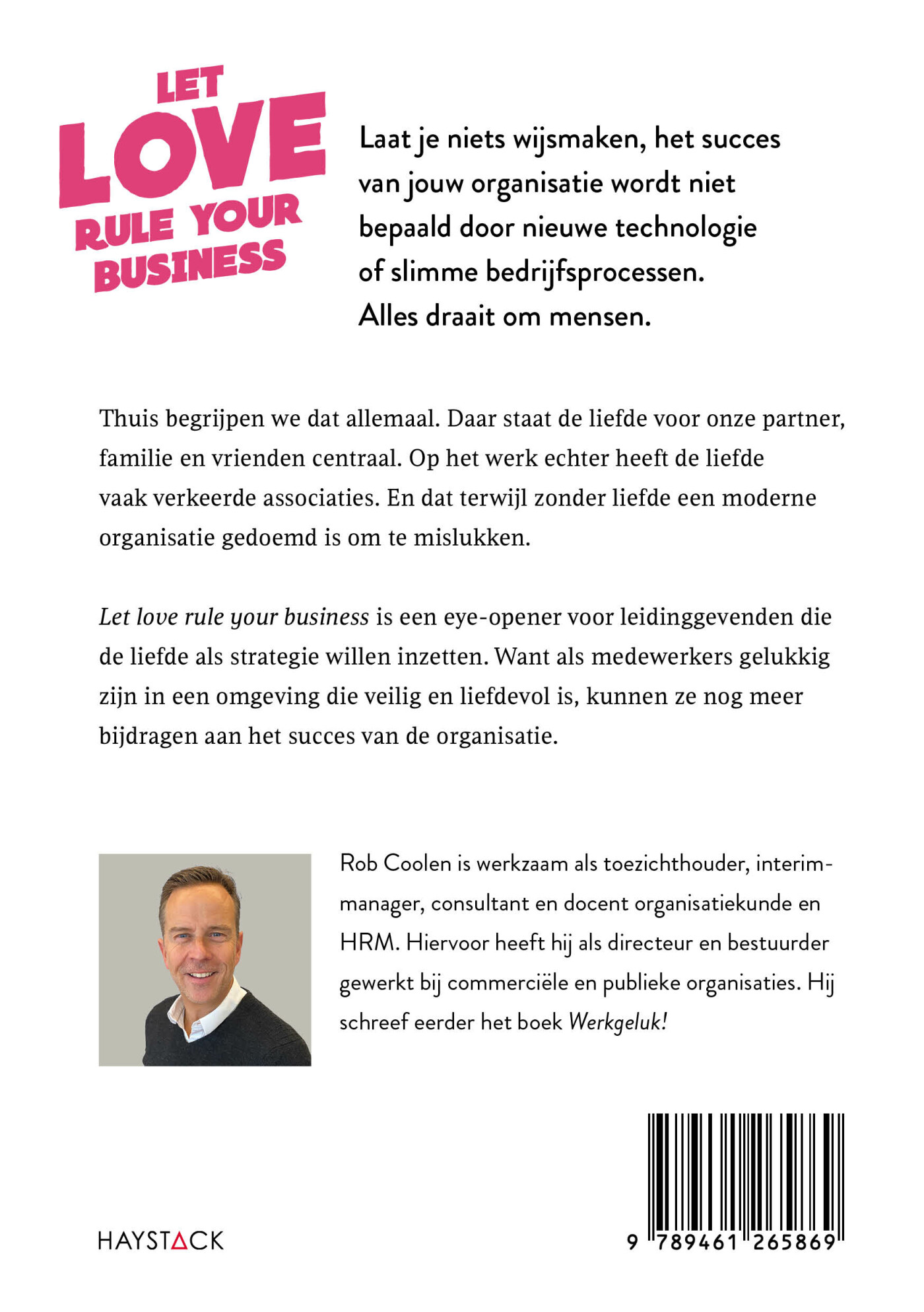 Let love rule your busines achterkant