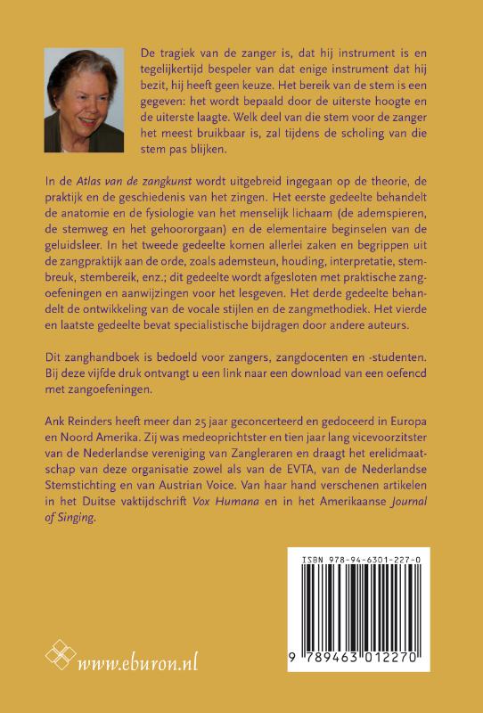 Atlas van de zangkunst achterkant