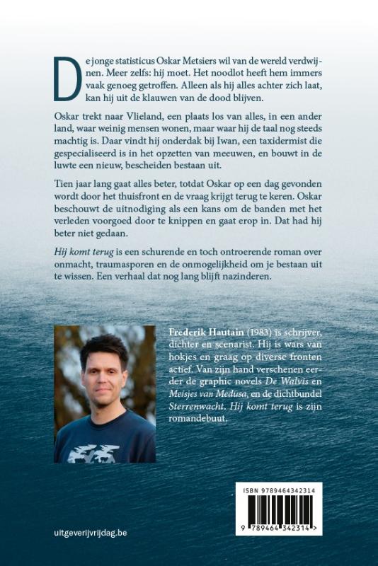 Hij komt terug achterkant