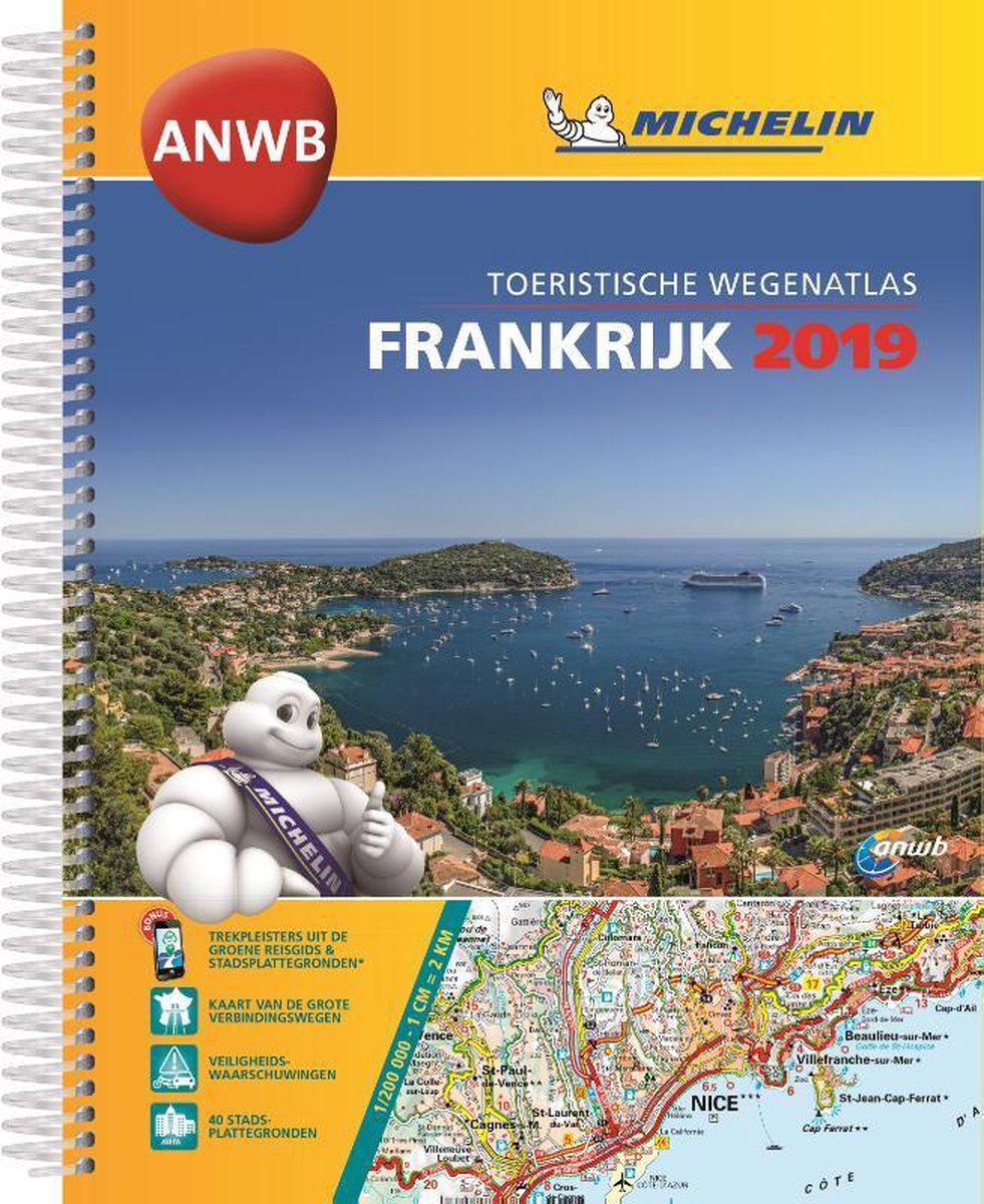 ATLAS MICHELIN ANWB FRANKRIJK 2019