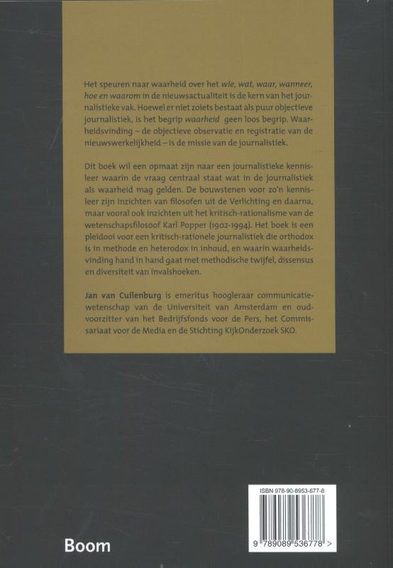 Waarheidsvinding als journalistieke missie achterkant