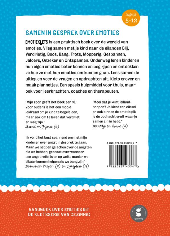 Emotieklets achterkant