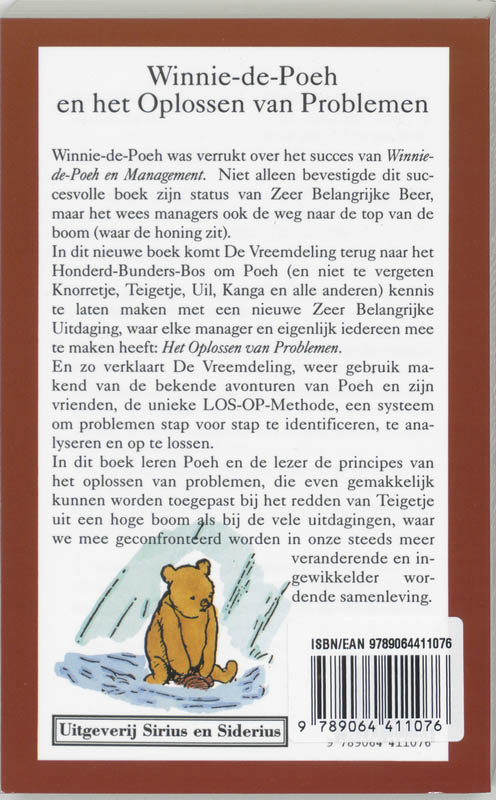 Winnie-de-Poeh en het oplossen van problemen Winnie-de-Poeh en het oplossen van problemen achterkant