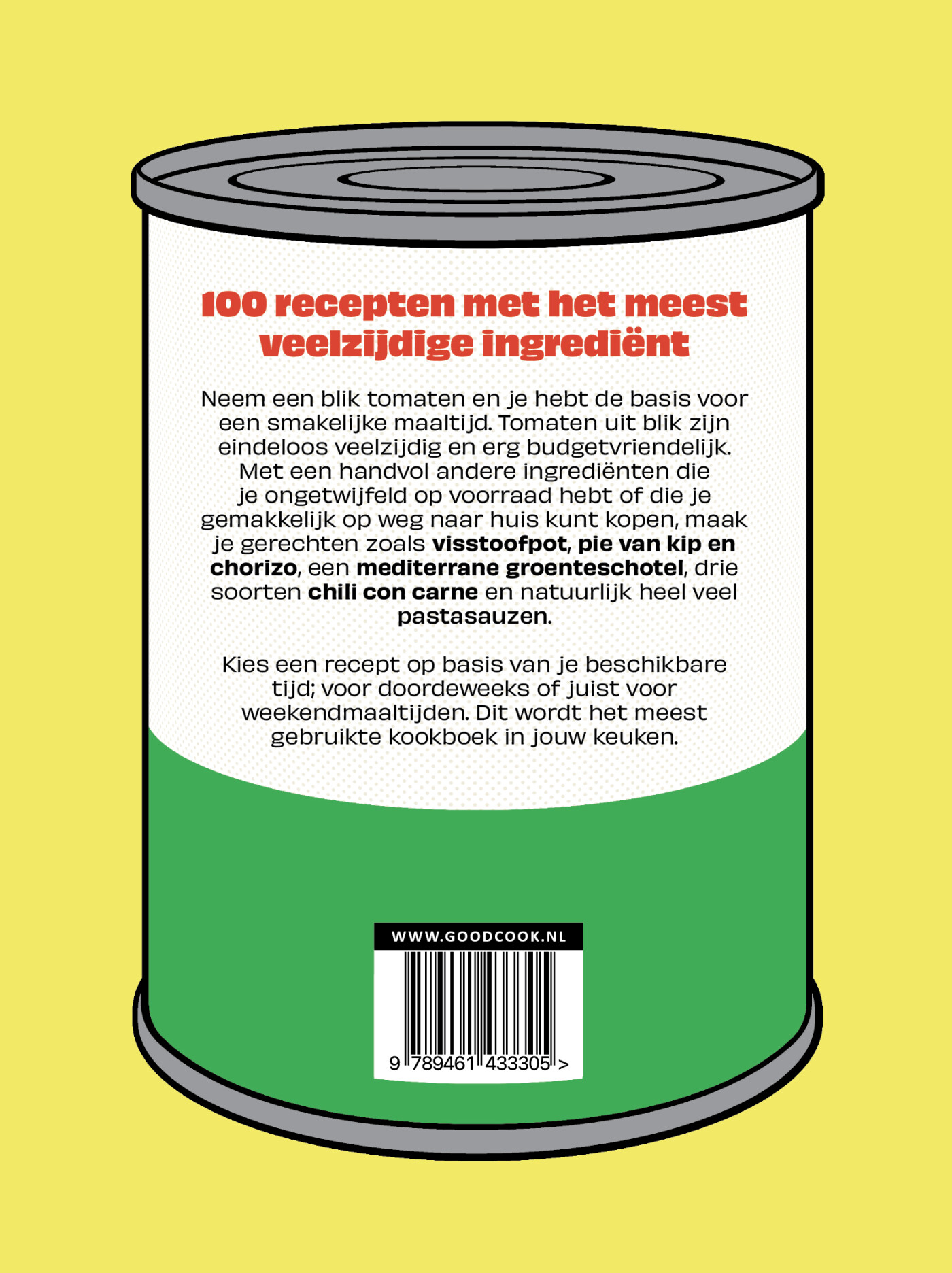 Tinned tomatoes achterkant