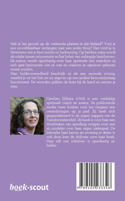 Herinneren wie je bent achterkant