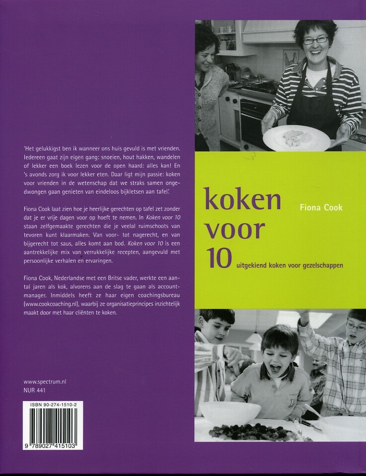 Koken voor 10 achterkant