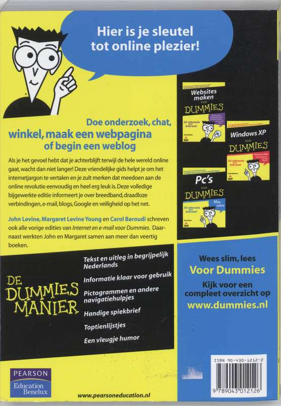 Internet en e-mail voor Dummies / Voor Dummies achterkant