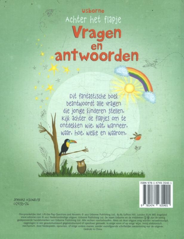Vragen en antwoorden / Achter het flapje achterkant