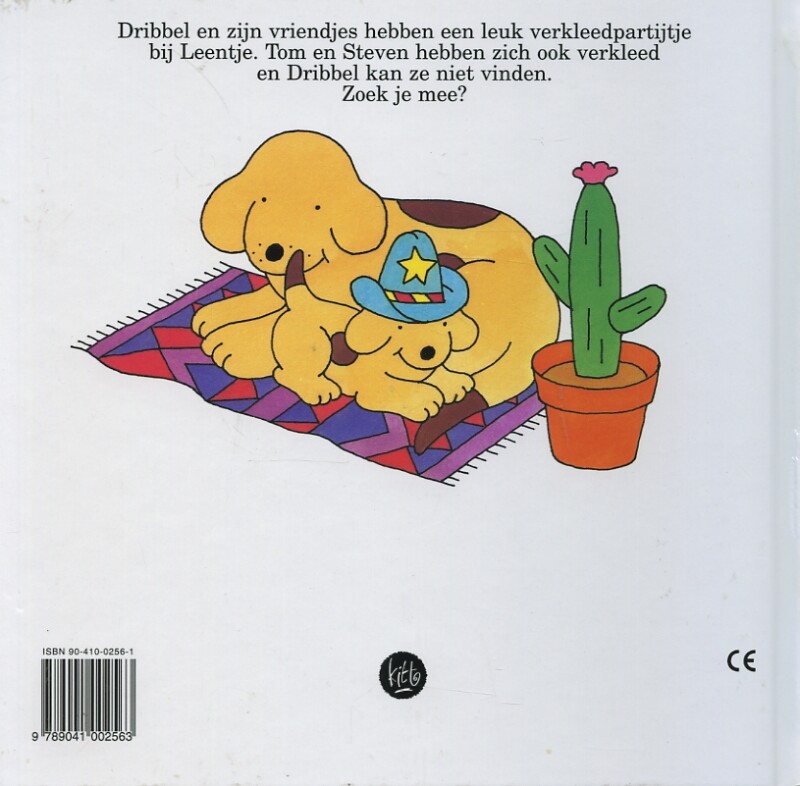 Dribbel naar het feestje / Een kijk-achter-de-flap boek achterkant