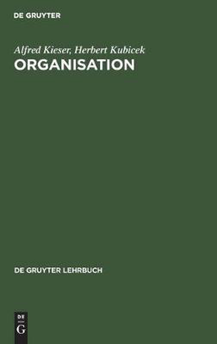 De Gruyter Lehrbuch- Organisation