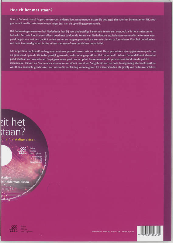Hoe zit het met staan? achterkant