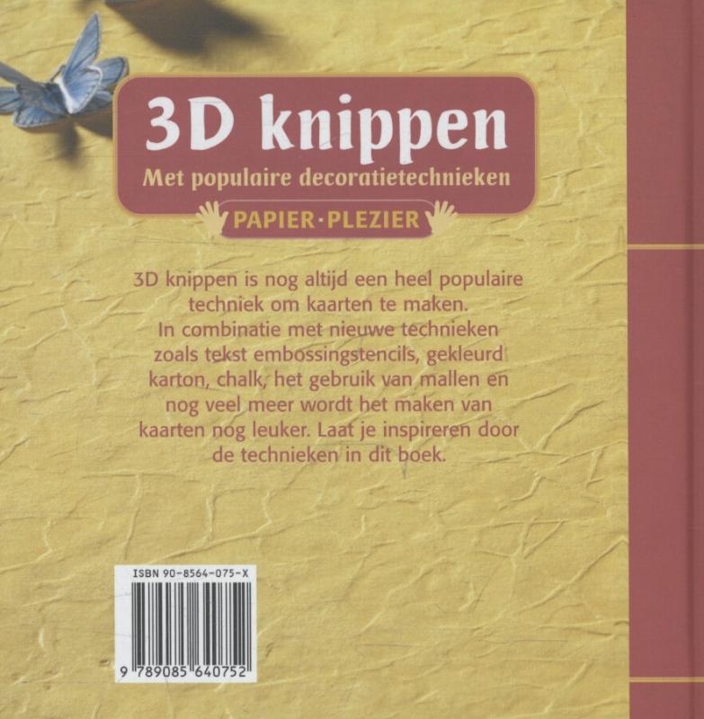 3D knippen / Papier plezier achterkant