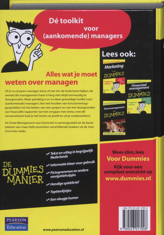 De Grote management voor Dummies / Voor Dummies achterkant