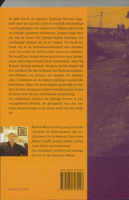 Het ondankbare verleden van Santiago Herrero Het ondankbare verleden van Santiago Herrero achterkant