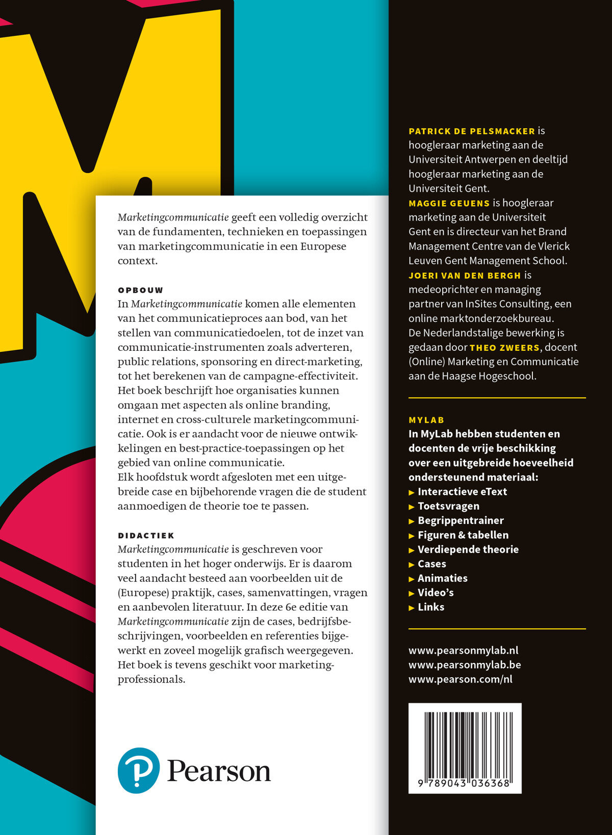 Marketingcommunicatie, 6e editie met MyLab NL toegangscode achterkant